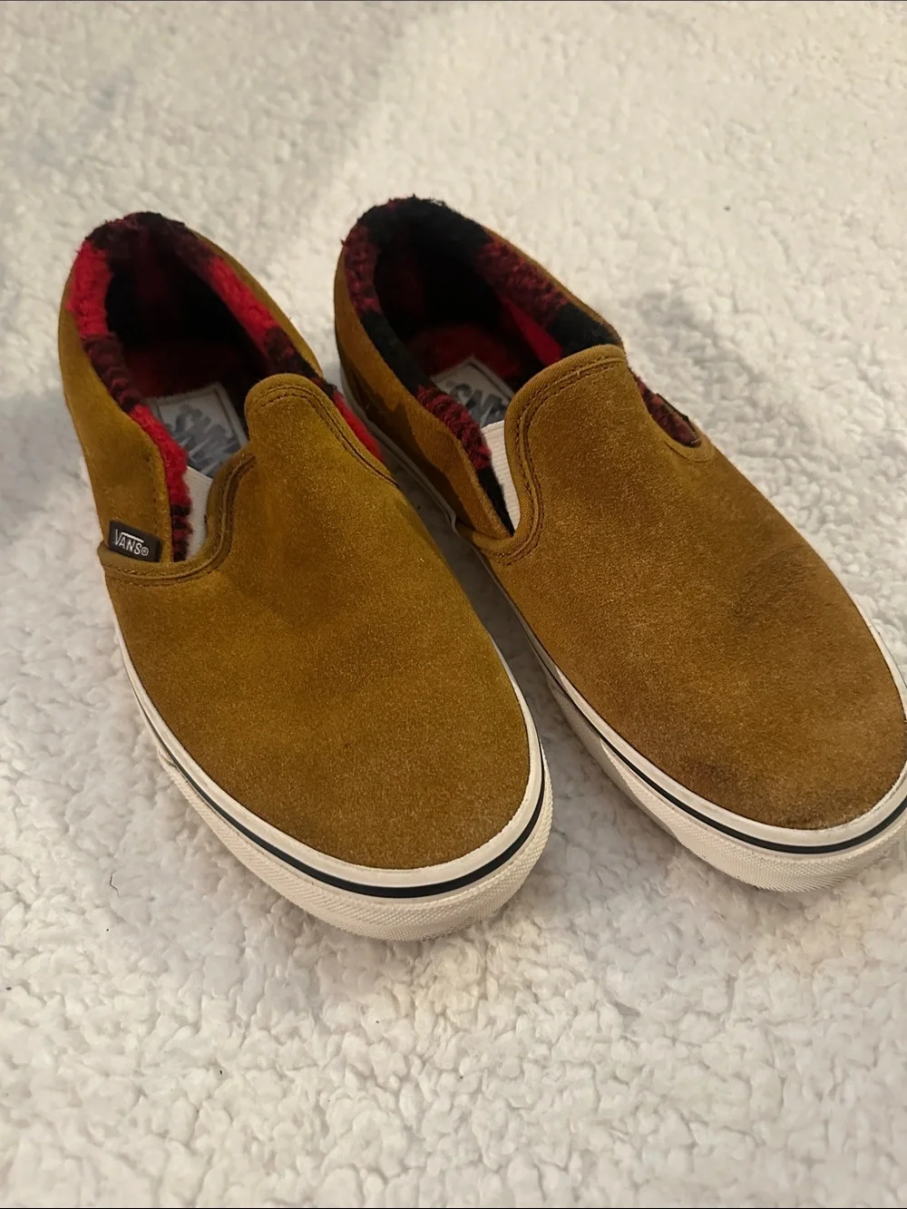 Vans Camel Suede Slip-On ‘Cozy Hug’